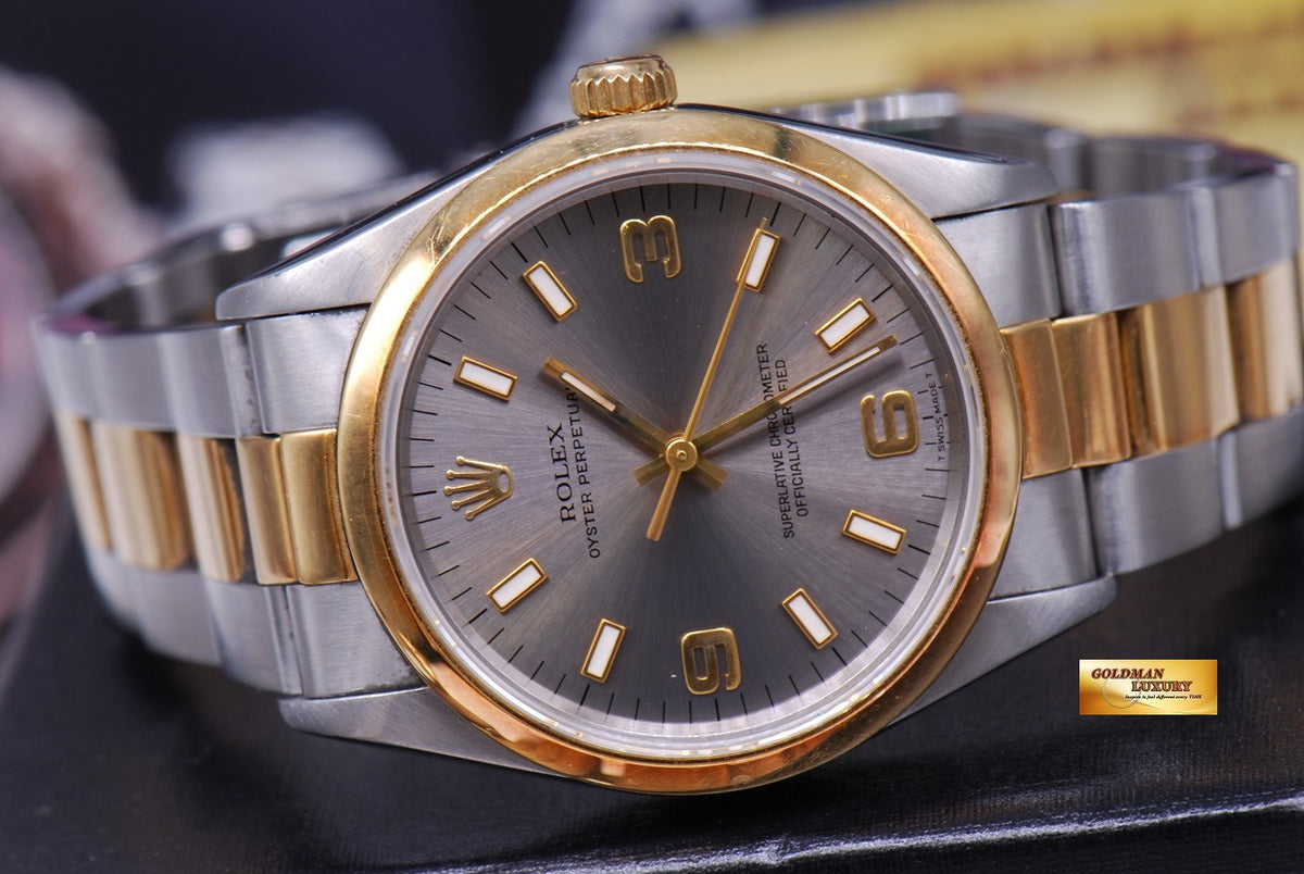 [SOLD] ROLEX OYSTER PERPETUAL 34mm HALF-GOLD Ref 14203 AUTOMATIC (NEAR MINT)
