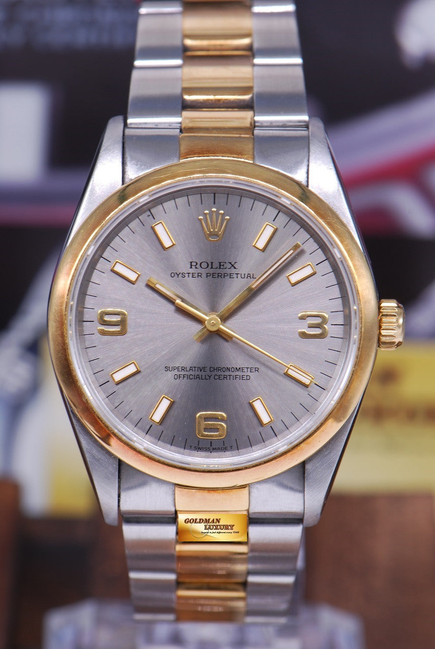 [SOLD] ROLEX OYSTER PERPETUAL 34mm HALF-GOLD Ref 14203 AUTOMATIC (NEAR MINT)
