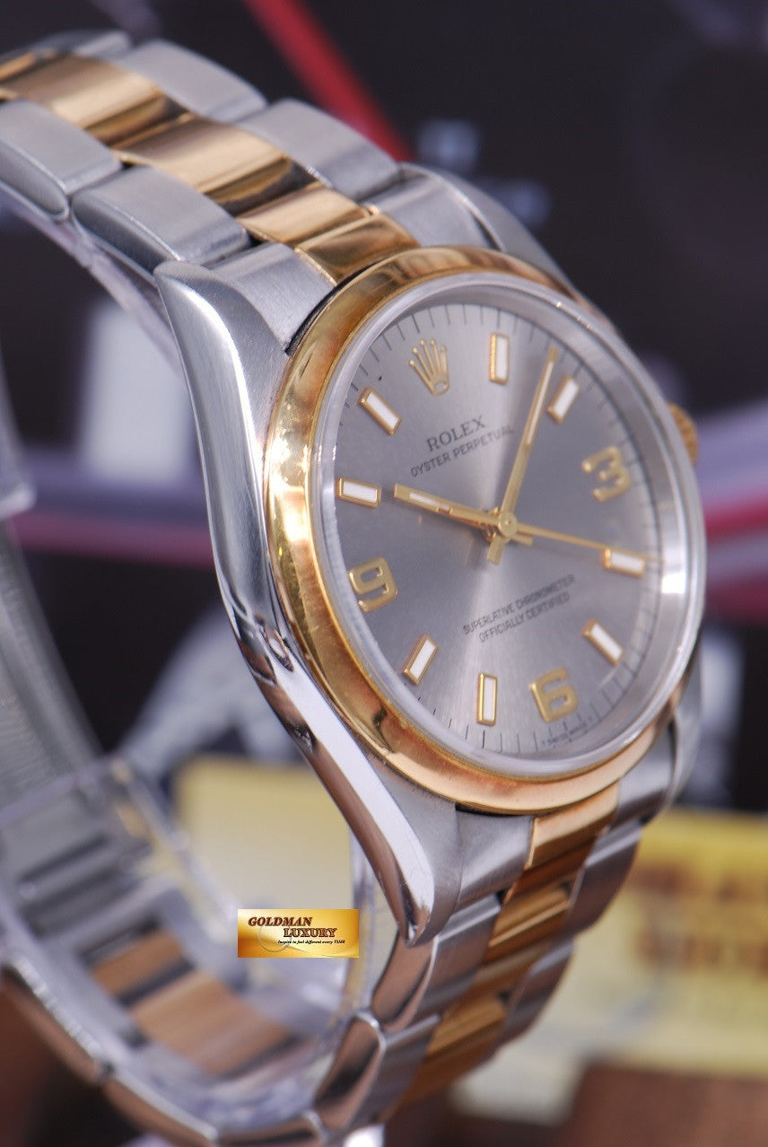 [SOLD] ROLEX OYSTER PERPETUAL 34mm HALF-GOLD Ref 14203 AUTOMATIC (NEAR MINT)