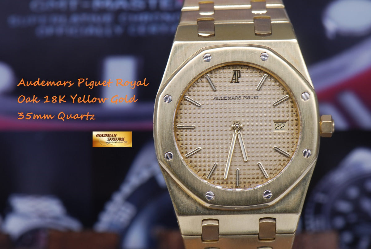 [SOLD] AUDEMARS PIGUET ROYAL OAK 18K YELLOW GOLD 35mm QUARTZ (NEAR MINT)