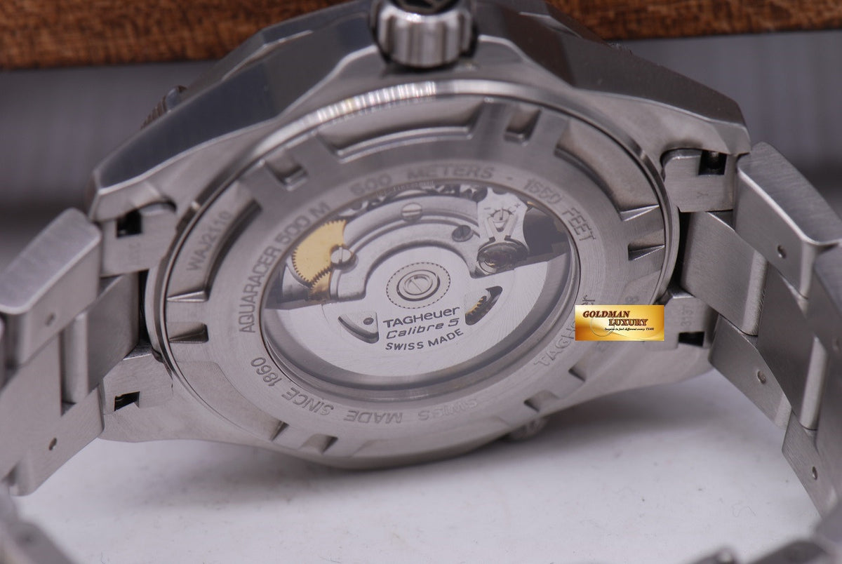 [SOLD] TAG HEUER AQUARACER CALIBRE 5 43mm WAJ2110 AUTOMATIC (MINT)