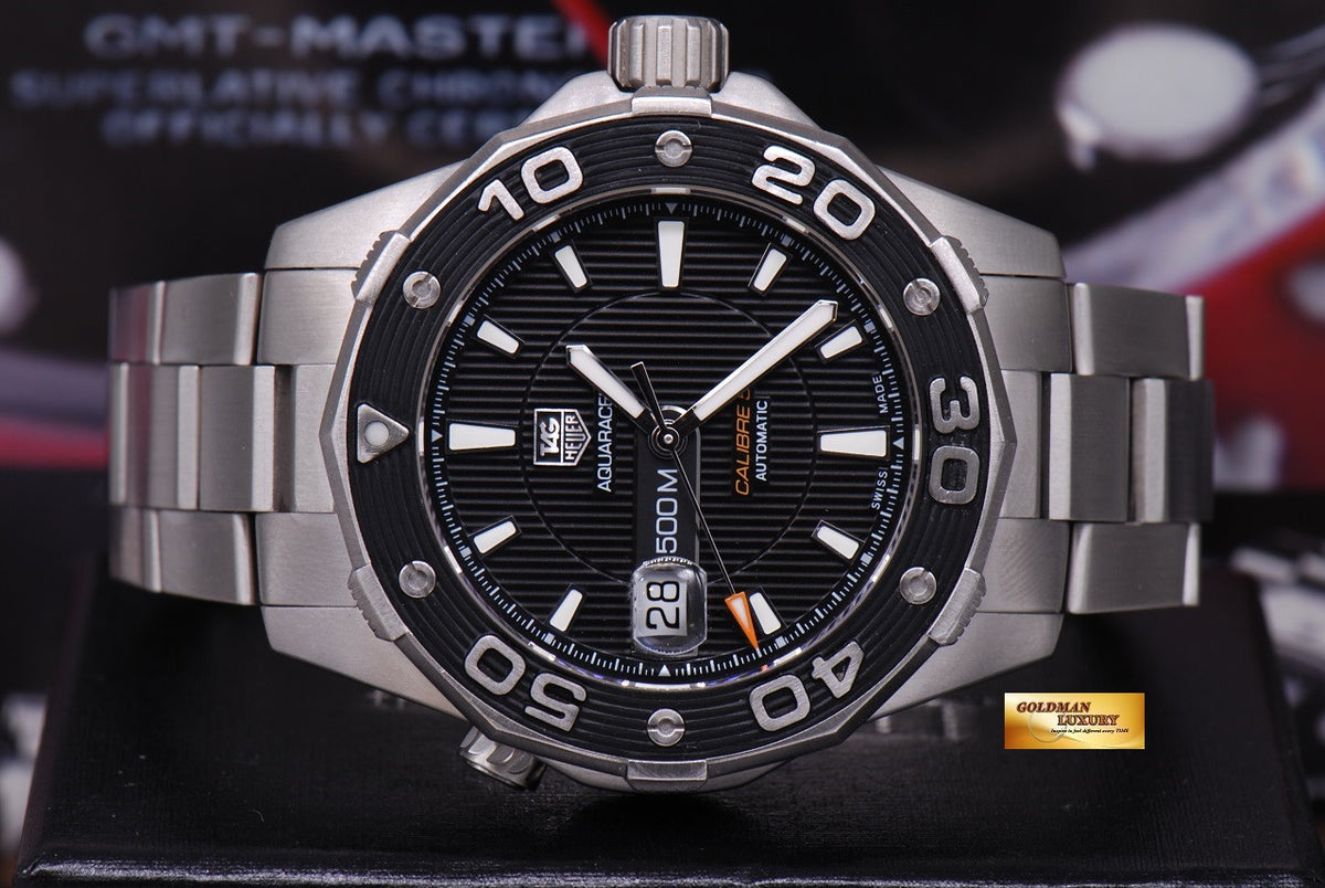 [SOLD] TAG HEUER AQUARACER CALIBRE 5 43mm WAJ2110 AUTOMATIC (MINT)