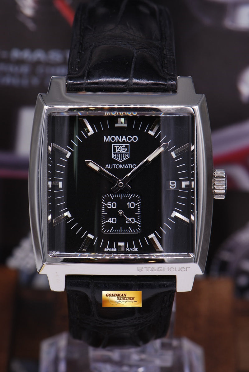 SOLD TAG HEUER MONACO 37mm WW2110 AUTOMATIC NEAR MINT Goldman