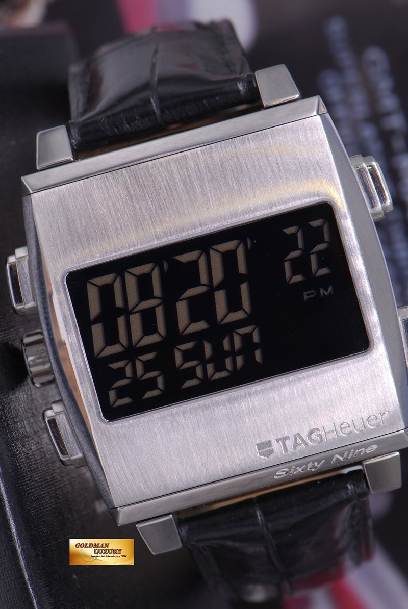 SOLD TAG HEUER MONACO SIXTY NINE MANUAL REVERSIBLE DIGITAL