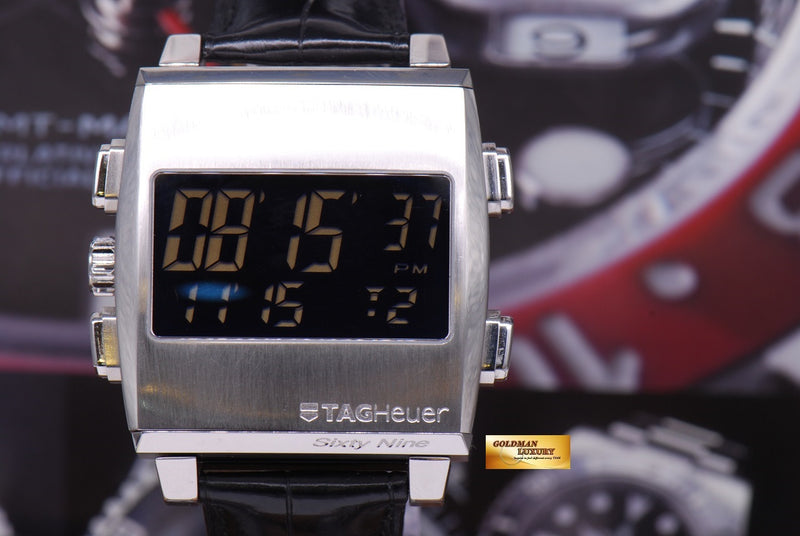 SOLD TAG HEUER MONACO SIXTY NINE MANUAL REVERSIBLE DIGITAL