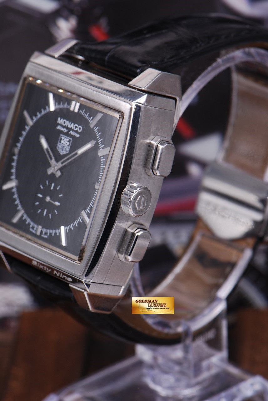[SOLD] TAG HEUER MONACO SIXTY NINE MANUAL – REVERSIBLE DIGITAL CHRONOGRAPH CW9110 (MINT)