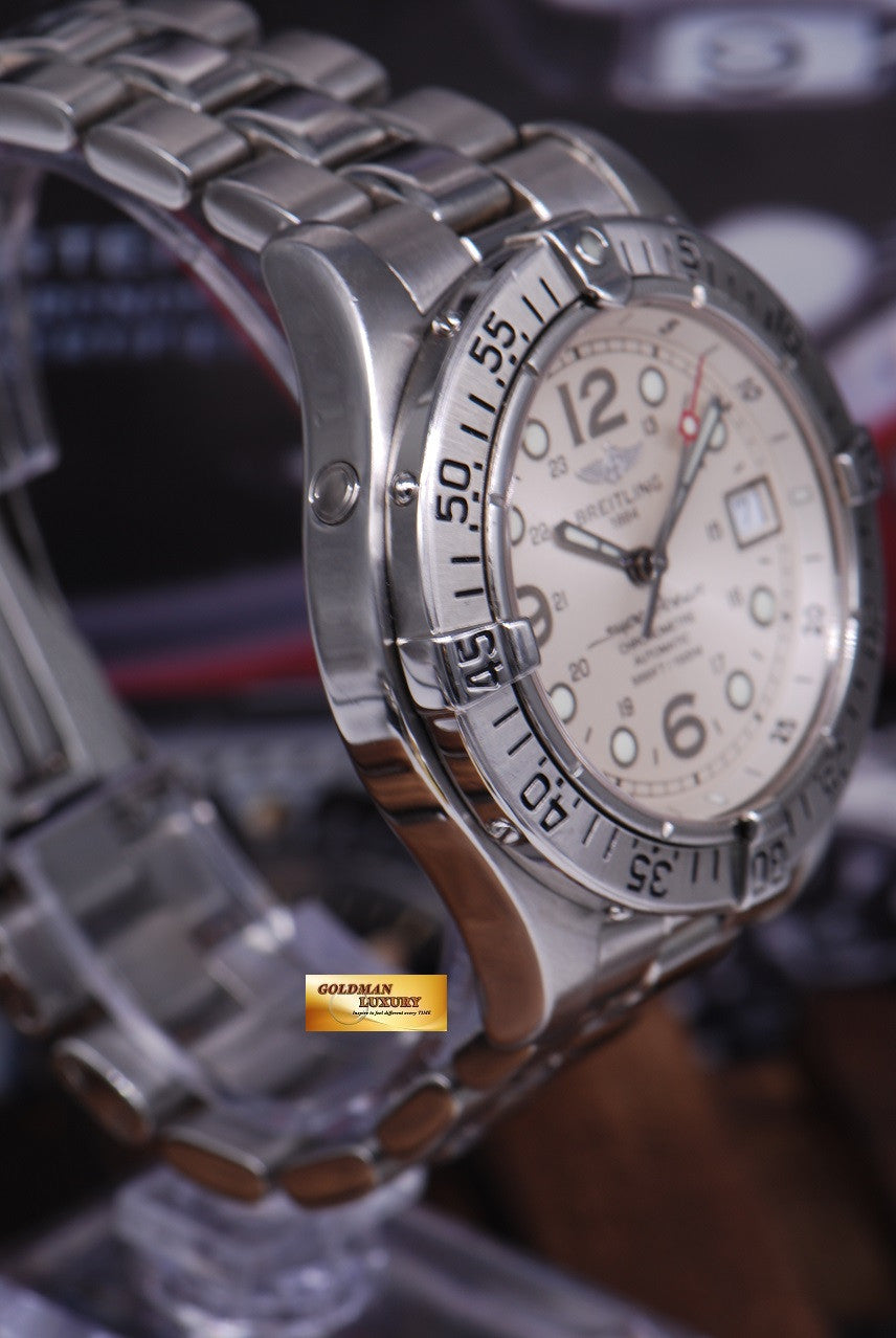 [SOLD] BREITLING SUPEROCEAN AEROMARINE 42mm A17360 WHITE AUTOMATIC (GOOD CONDITION)