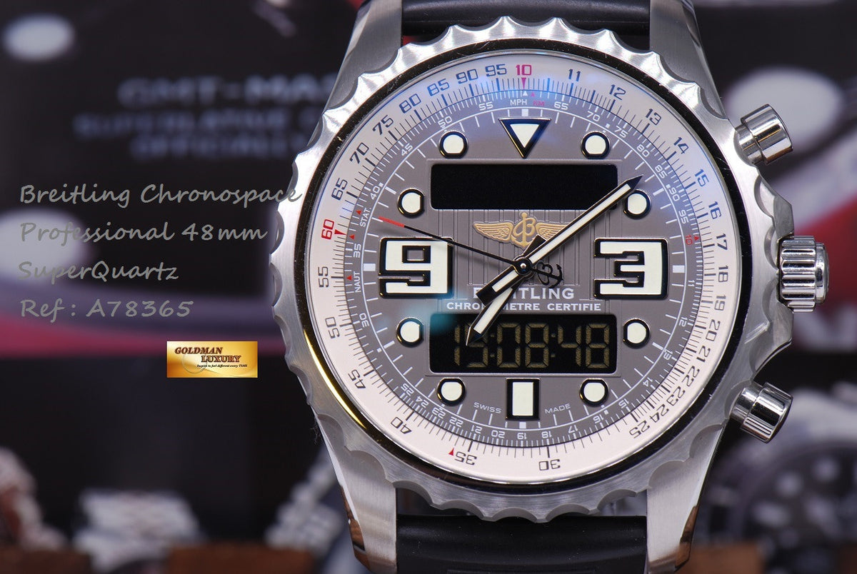 [SOLD] BREITLING CHRONOSPACE PROFESSIONAL SUPERQUARTZ A78365 (MINT)