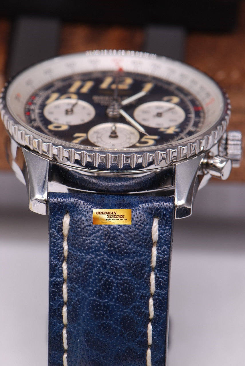 [SOLD] BREITLING NAVITIMER TWINSIXTY CHRONOGRAPH 41mm A39022 BLUE AUTOMATIC (NEAR MINT)