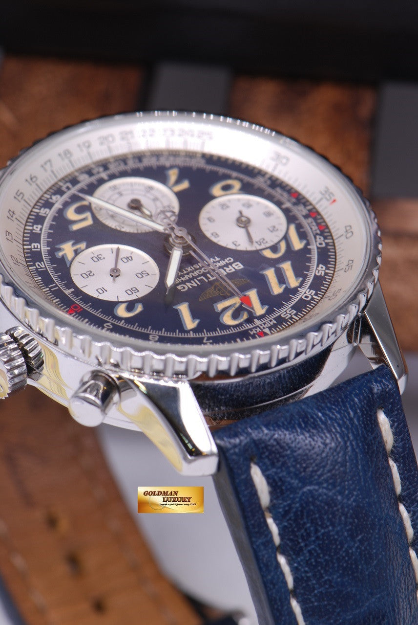 [SOLD] BREITLING NAVITIMER TWINSIXTY CHRONOGRAPH 41mm A39022 BLUE AUTOMATIC (NEAR MINT)
