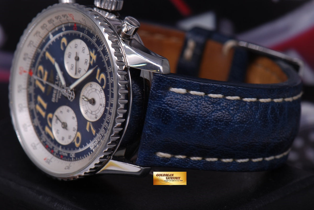 [SOLD] BREITLING NAVITIMER TWINSIXTY CHRONOGRAPH 41mm A39022 BLUE AUTOMATIC (NEAR MINT)