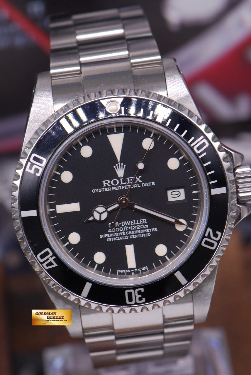 [SOLD] ROLEX OYSTER PERPETUAL SEA-DWELLER "TRIPLE-SIX" MATTE DIAL Ref 16660 COMPLETE B/P (VINTAGE)