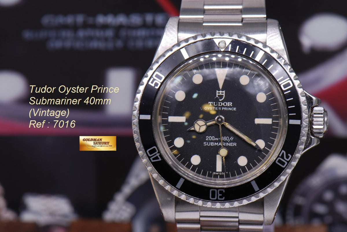 [SOLD] TUDOR OYSTER PRINCE SUBMARINER 40mm Ref 7016 (VINTAGE AGING)