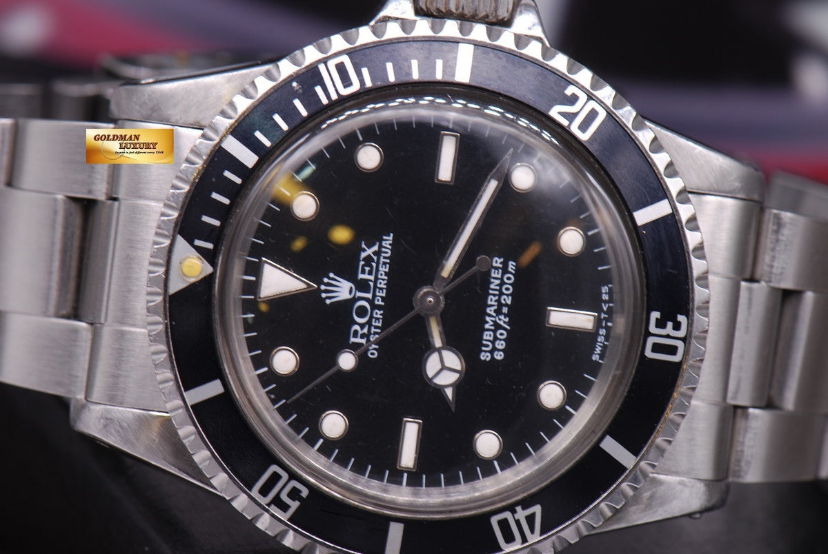[SOLD] ROLEX OYSTER PERPETUAL SUBMARINER NO-DATE  Ref 5513 (VINTAGE)