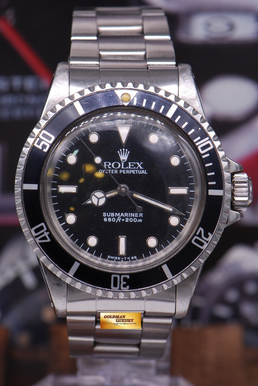 [SOLD] ROLEX OYSTER PERPETUAL SUBMARINER NO-DATE  Ref 5513 (VINTAGE)