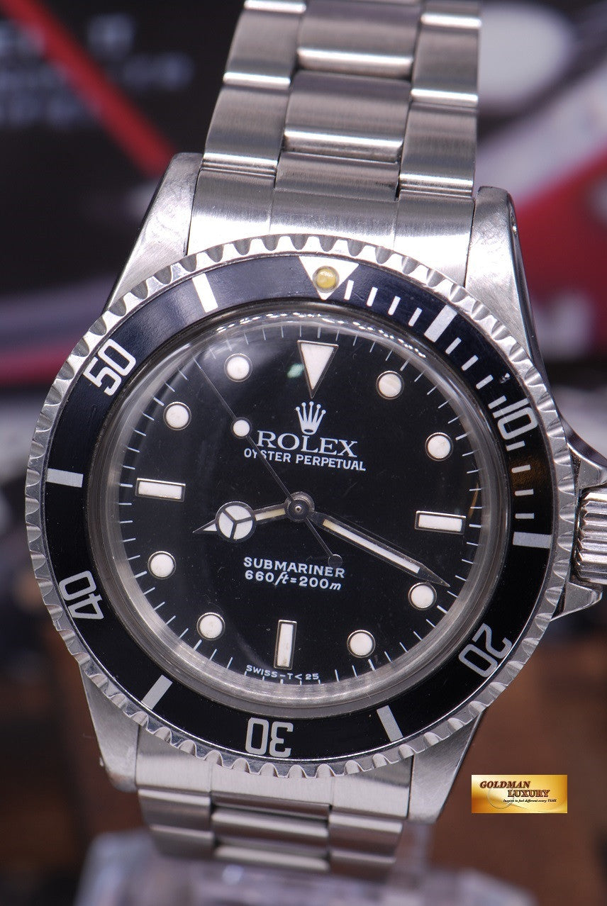 [SOLD] ROLEX OYSTER PERPETUAL SUBMARINER NO-DATE  Ref 5513 (VINTAGE)