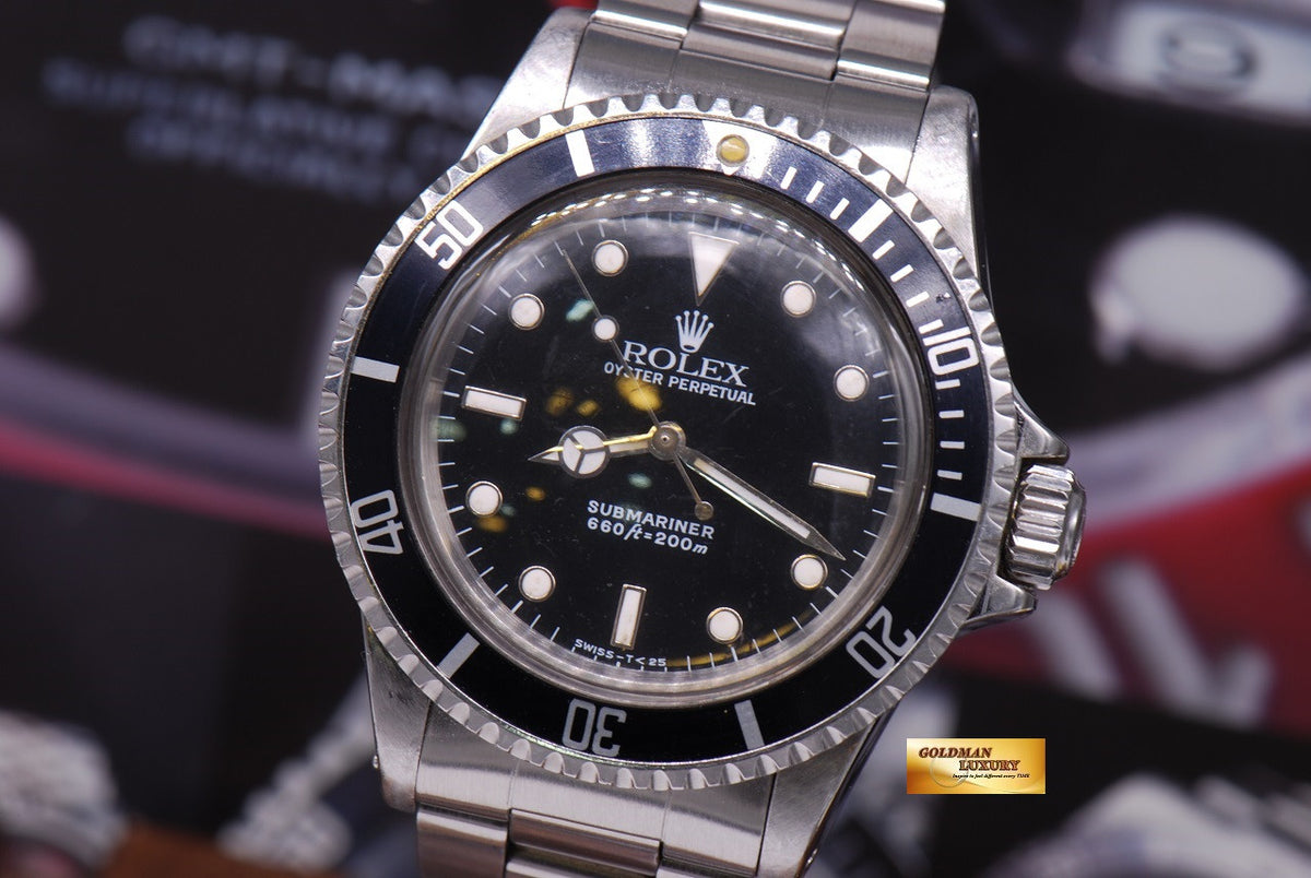 [SOLD] ROLEX OYSTER PERPETUAL SUBMARINER NO-DATE  Ref 5513 (VINTAGE)