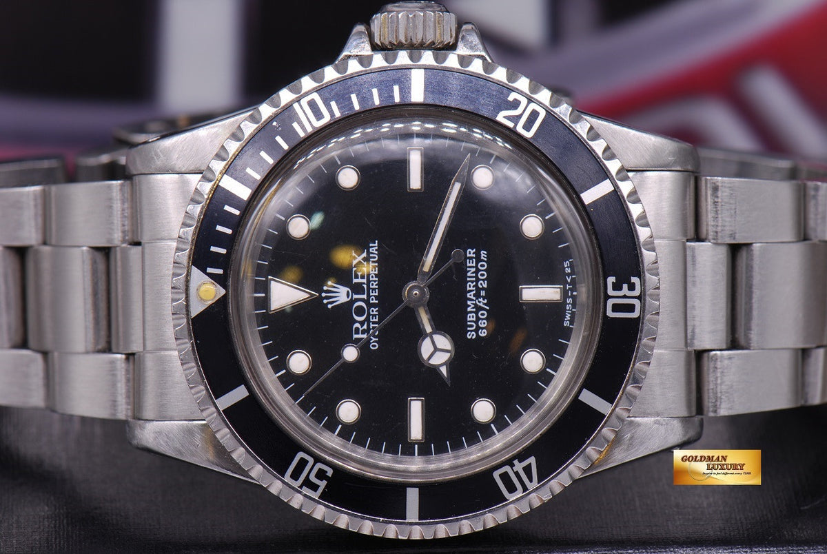 [SOLD] ROLEX OYSTER PERPETUAL SUBMARINER NO-DATE  Ref 5513 (VINTAGE)