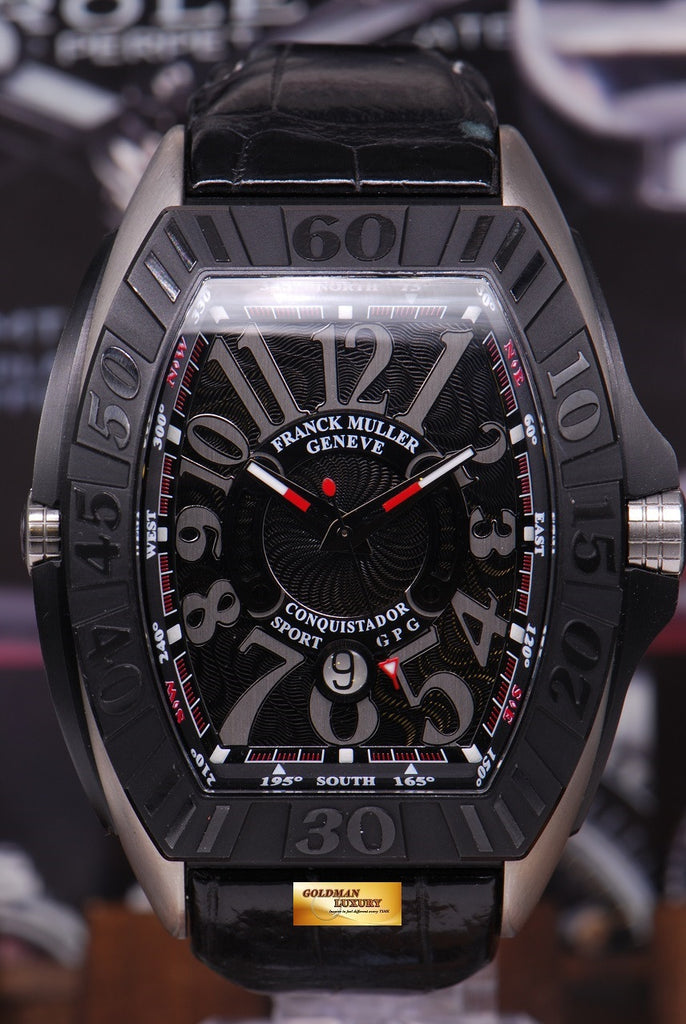 SOLD FRANCK MULLER CONQUISTADOR SPORT GPG TITANIUM Ref 9900 SC DT TT Goldman Luxury