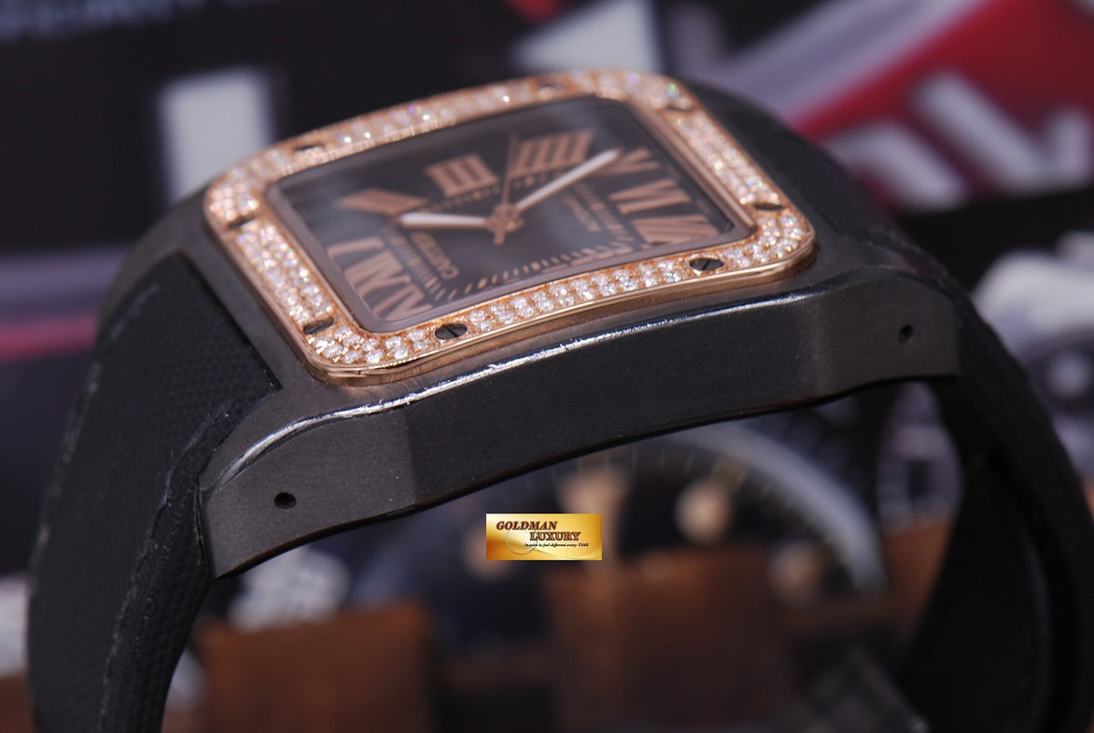 [SOLD] CARTIER SANTOS 100 XL ADLC CUSTOM DIAMONDS AUTOMATIC (NEAR MINT)
