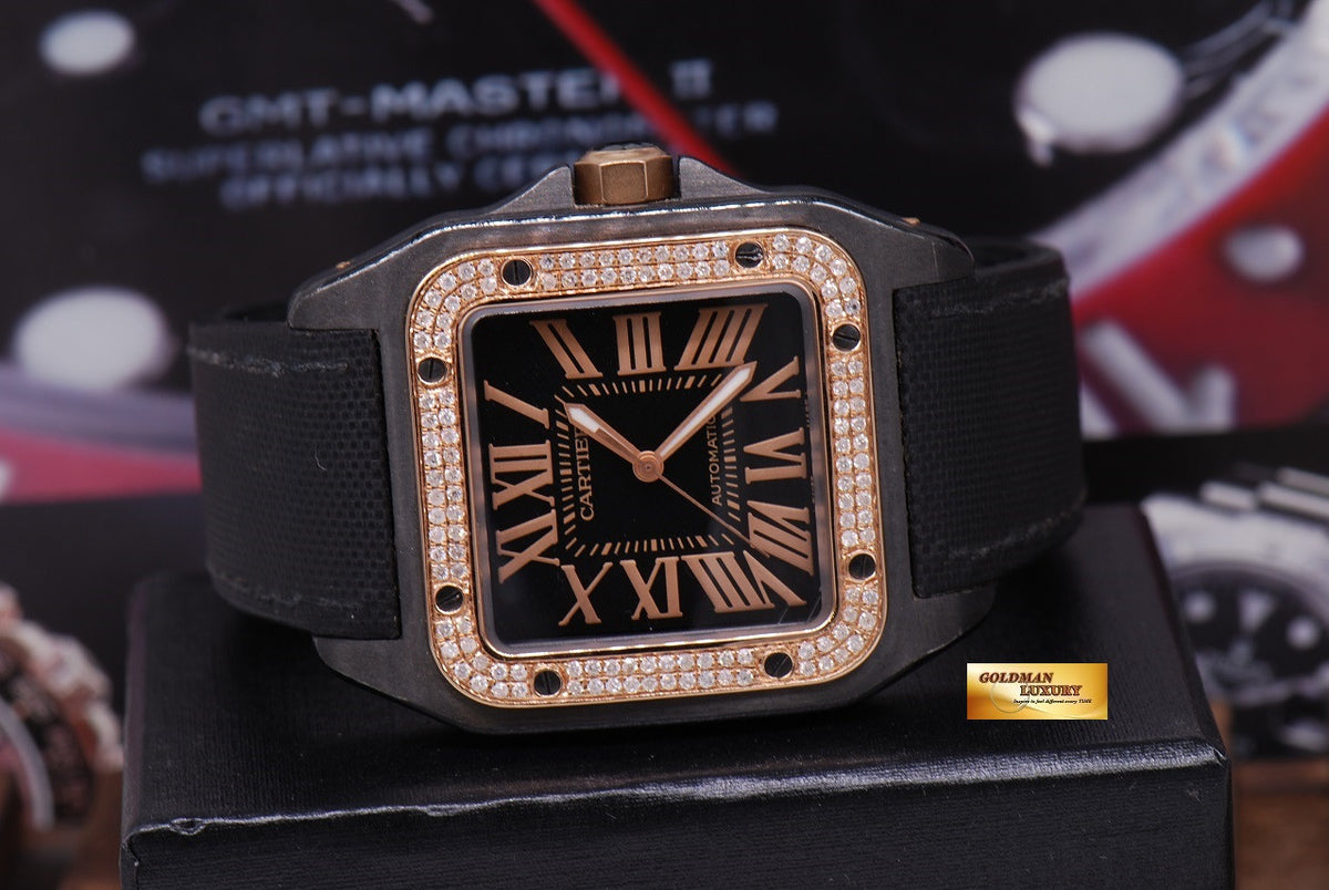 [SOLD] CARTIER SANTOS 100 XL ADLC CUSTOM DIAMONDS AUTOMATIC (NEAR MINT)