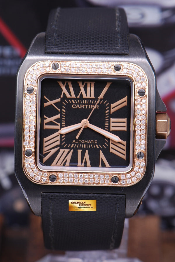 [SOLD] CARTIER SANTOS 100 XL ADLC CUSTOM DIAMONDS AUTOMATIC (NEAR MINT)