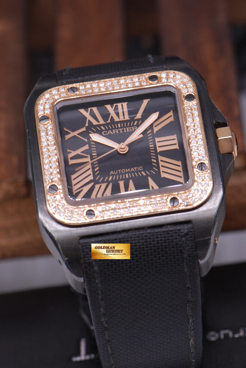 [SOLD] CARTIER SANTOS 100 XL ADLC CUSTOM DIAMONDS AUTOMATIC (NEAR MINT)