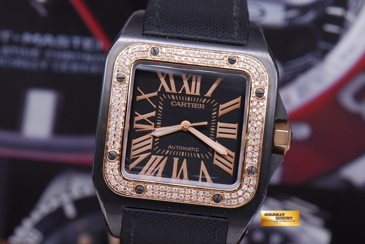[SOLD] CARTIER SANTOS 100 XL ADLC CUSTOM DIAMONDS AUTOMATIC (NEAR MINT)