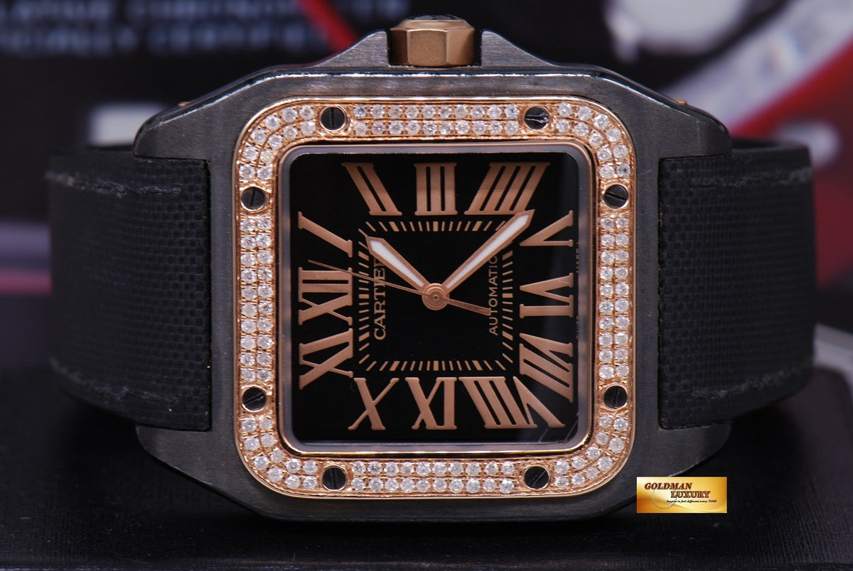 [SOLD] CARTIER SANTOS 100 XL ADLC CUSTOM DIAMONDS AUTOMATIC (NEAR MINT)