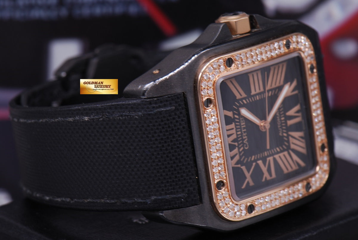 [SOLD] CARTIER SANTOS 100 XL ADLC CUSTOM DIAMONDS AUTOMATIC (NEAR MINT)