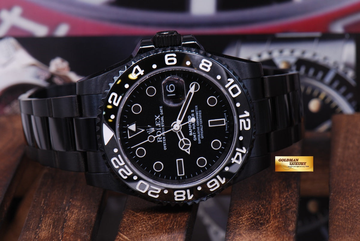 [SOLD] ROLEX BAMFORD GMT-MASTER II CERAMIC BLACK Ref 116710LN LIMITED EDITION (NEW)