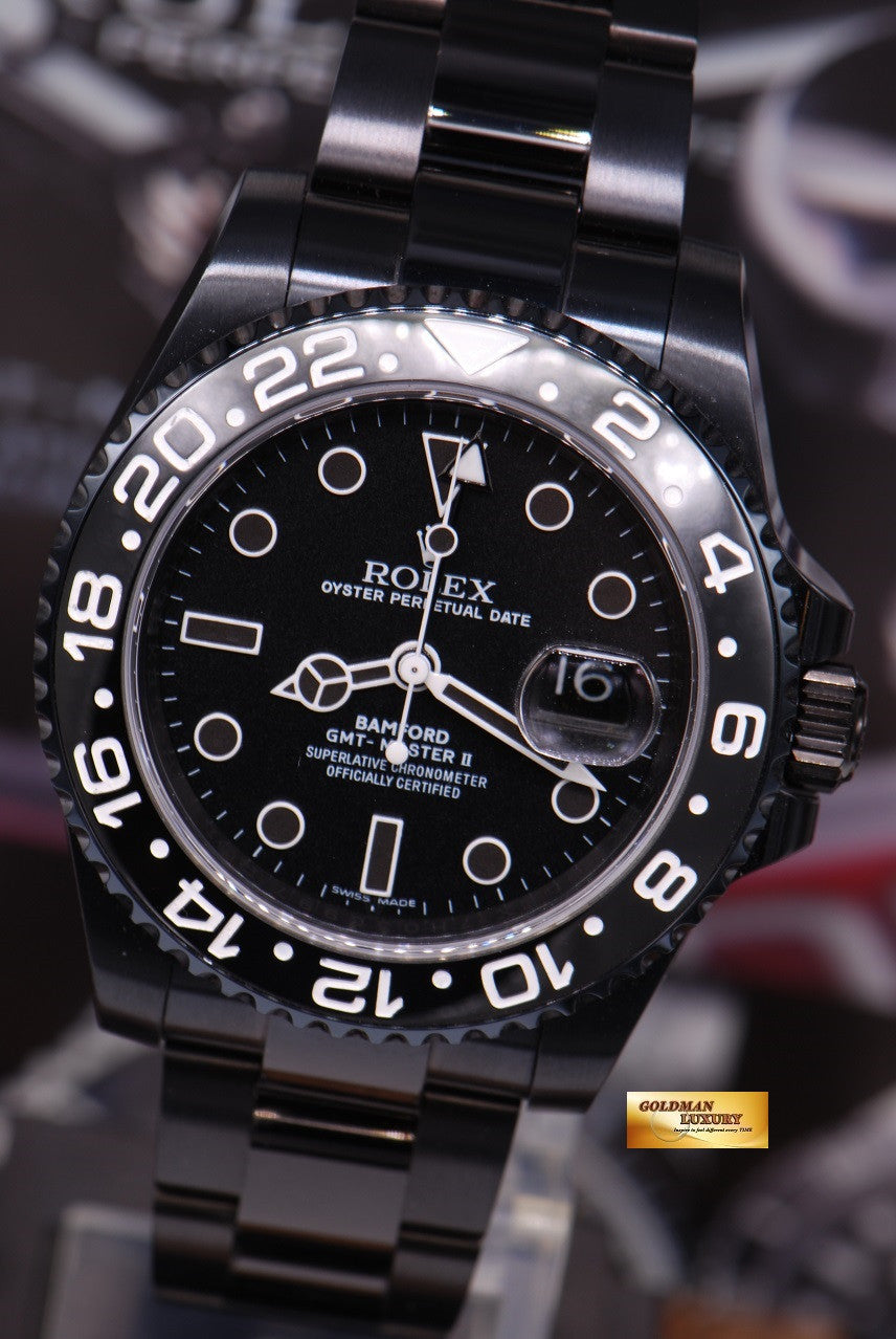 [SOLD] ROLEX BAMFORD GMT-MASTER II CERAMIC BLACK Ref 116710LN LIMITED EDITION (NEW)