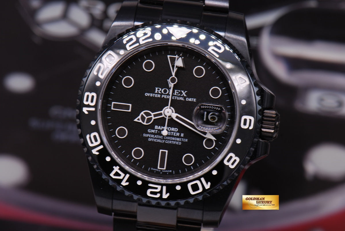 [SOLD] ROLEX BAMFORD GMT-MASTER II CERAMIC BLACK Ref 116710LN LIMITED EDITION (NEW)