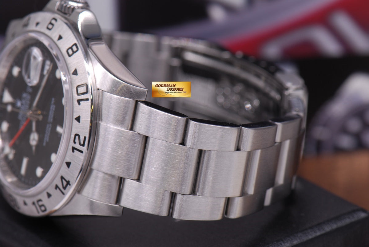 [SOLD] ROLEX OYSTER PERPETUAL EXPLORER II REF 16570 BLACK (CHAPTERING) (MINT)