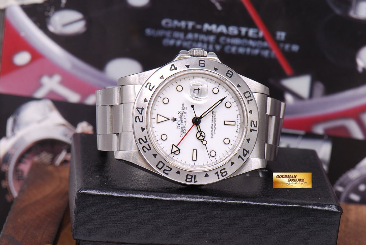 [SOLD] ROLEX OYSTER PERPETUAL EXPLORER II REF 16570 WHITE (MINT)