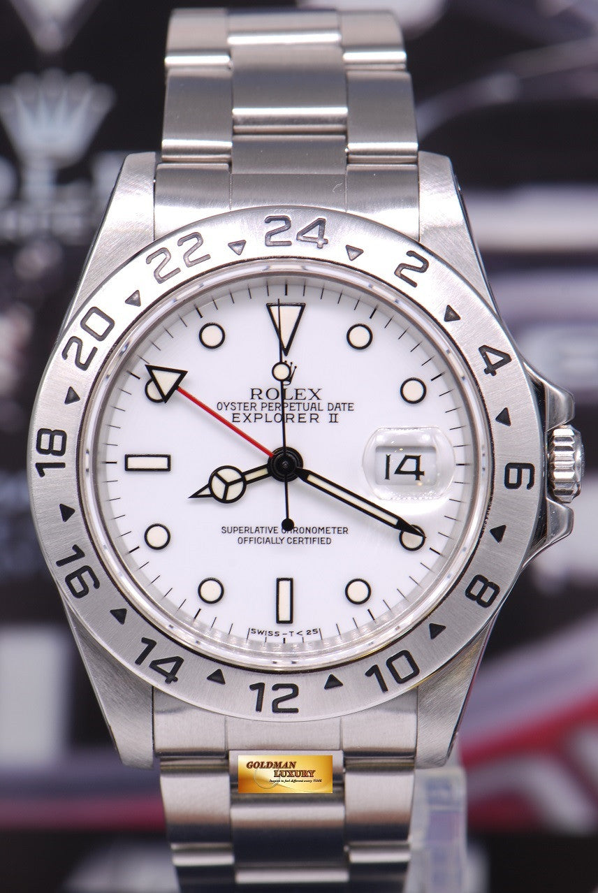 [SOLD] ROLEX OYSTER PERPETUAL EXPLORER II REF 16570 WHITE (MINT)