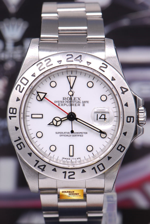 [SOLD] ROLEX OYSTER PERPETUAL EXPLORER II REF 16570 WHITE (MINT)