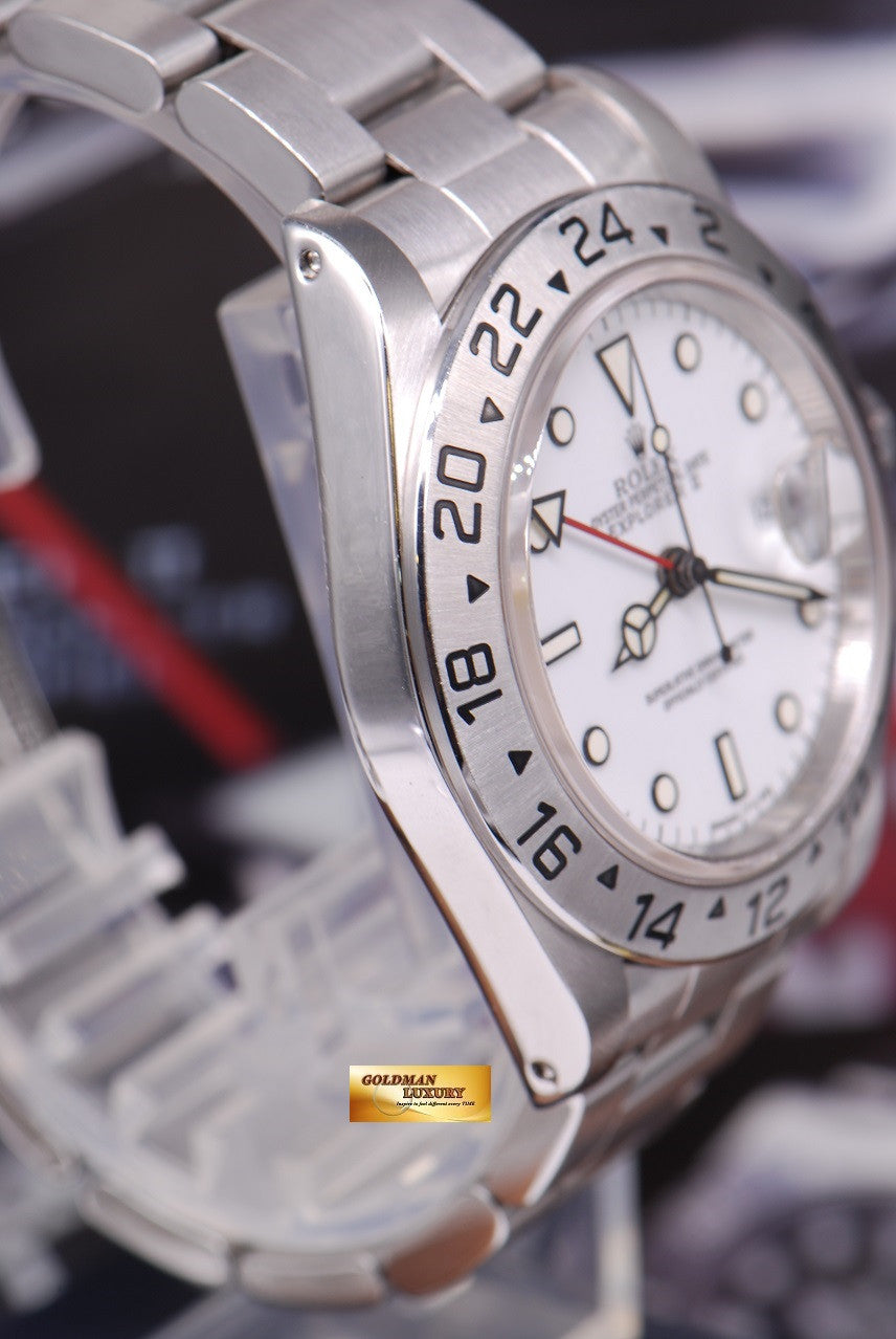 [SOLD] ROLEX OYSTER PERPETUAL EXPLORER II REF 16570 WHITE (MINT)