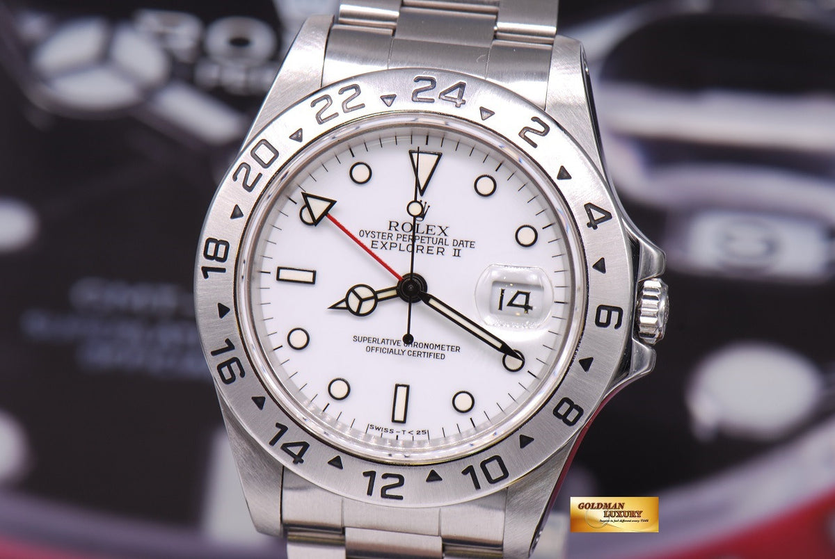 [SOLD] ROLEX OYSTER PERPETUAL EXPLORER II REF 16570 WHITE (MINT)