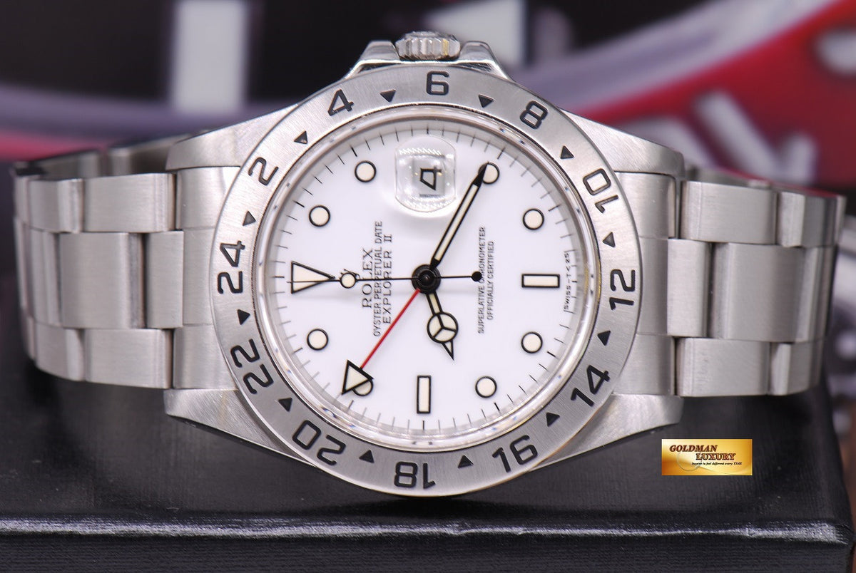 [SOLD] ROLEX OYSTER PERPETUAL EXPLORER II REF 16570 WHITE (MINT)