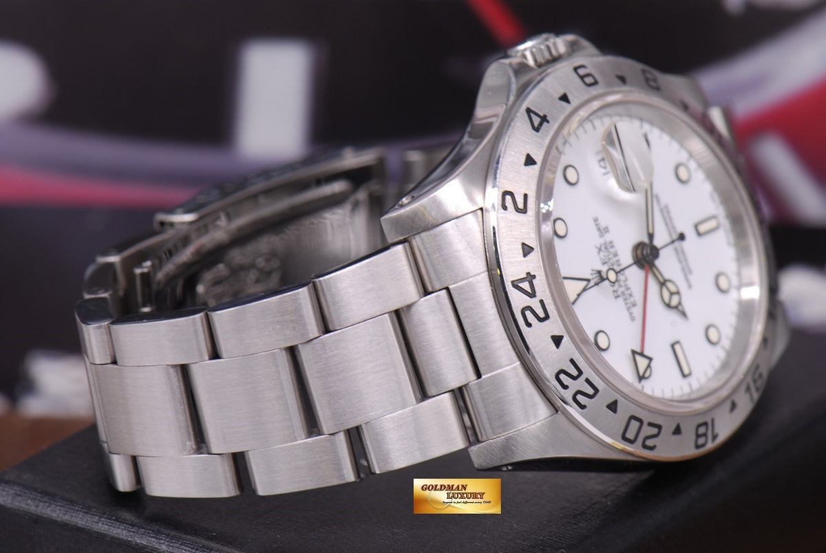 [SOLD] ROLEX OYSTER PERPETUAL EXPLORER II REF 16570 WHITE (MINT)