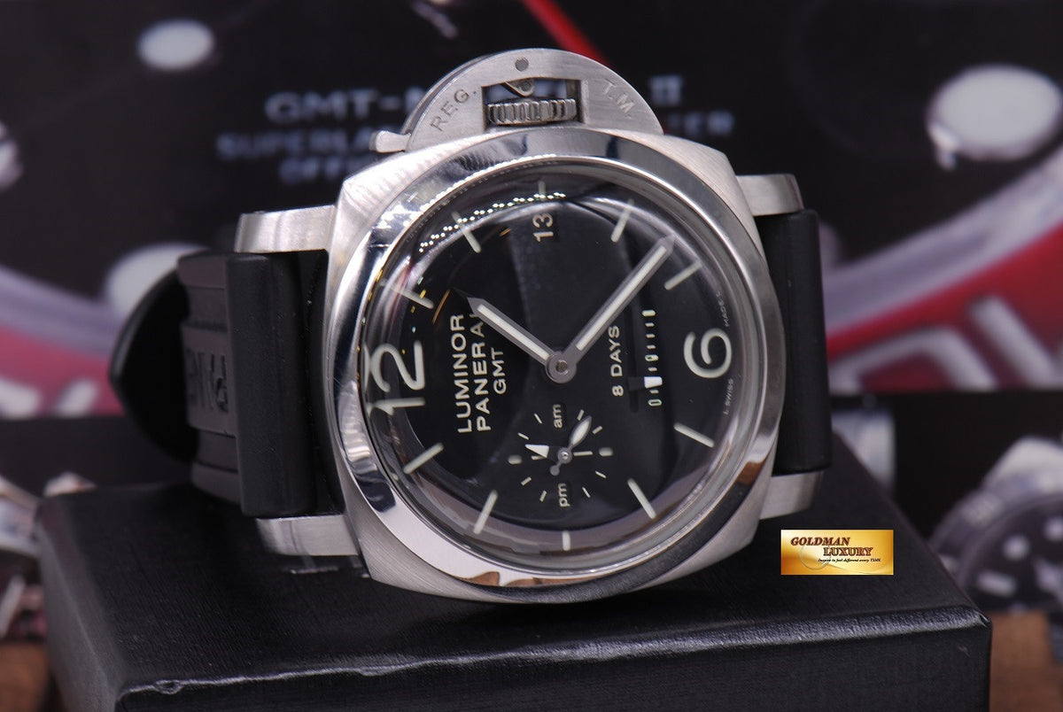 [SOLD] PANERAI LUMINOR 1950 8-DAYS GMT MANUAL am / pm DIAL PAM 233 (MINT)