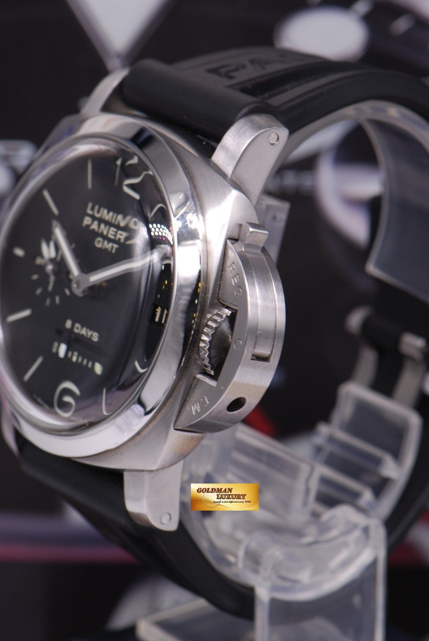 [SOLD] PANERAI LUMINOR 1950 8-DAYS GMT MANUAL am / pm DIAL PAM 233 (MINT)