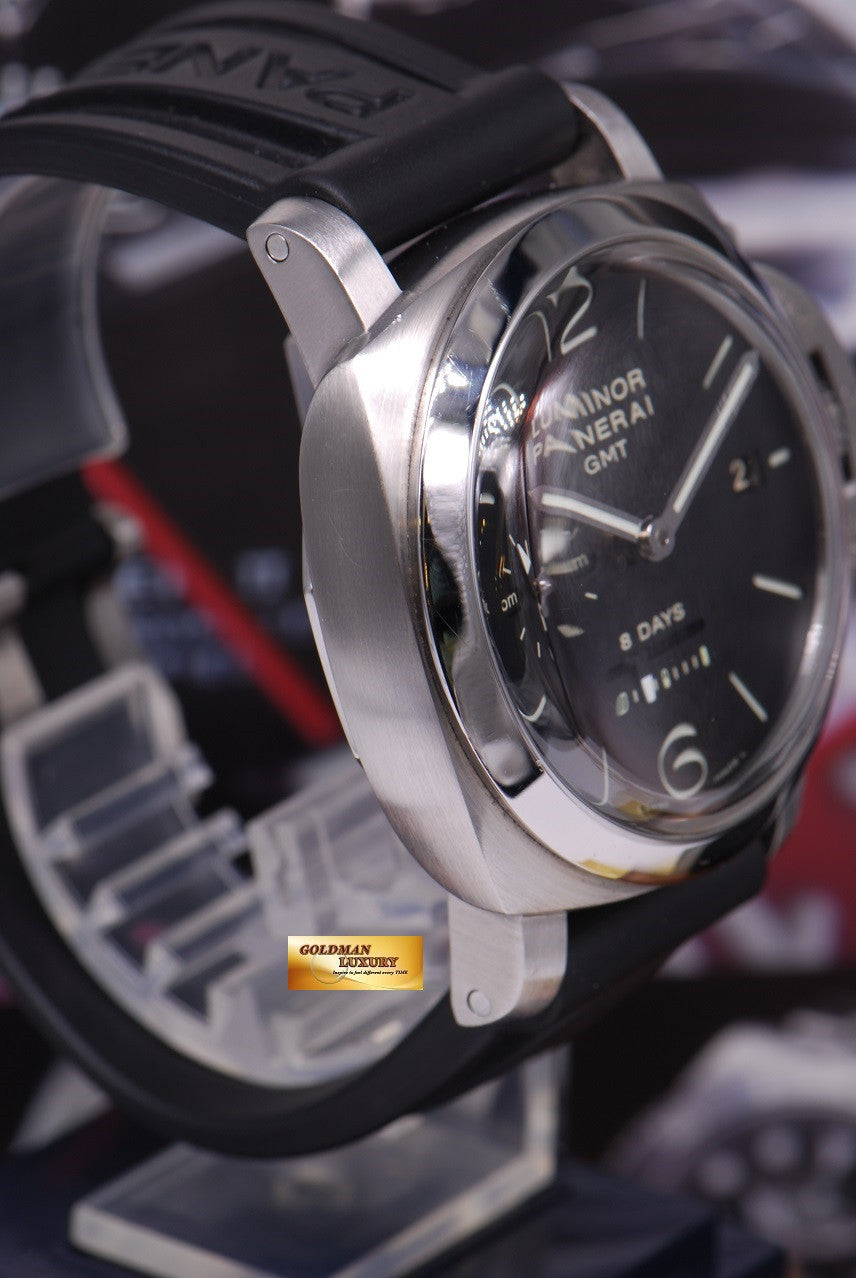 [SOLD] PANERAI LUMINOR 1950 8-DAYS GMT MANUAL am / pm DIAL PAM 233 (MINT)