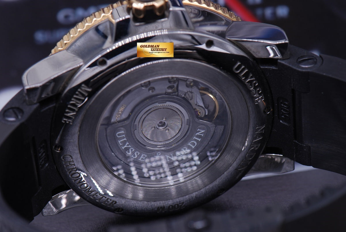 [SOLD] ULYSSE NARDIN MAXI MARINE DIVER GENTS 45mm TITANIUM & GOLD in RUBBER