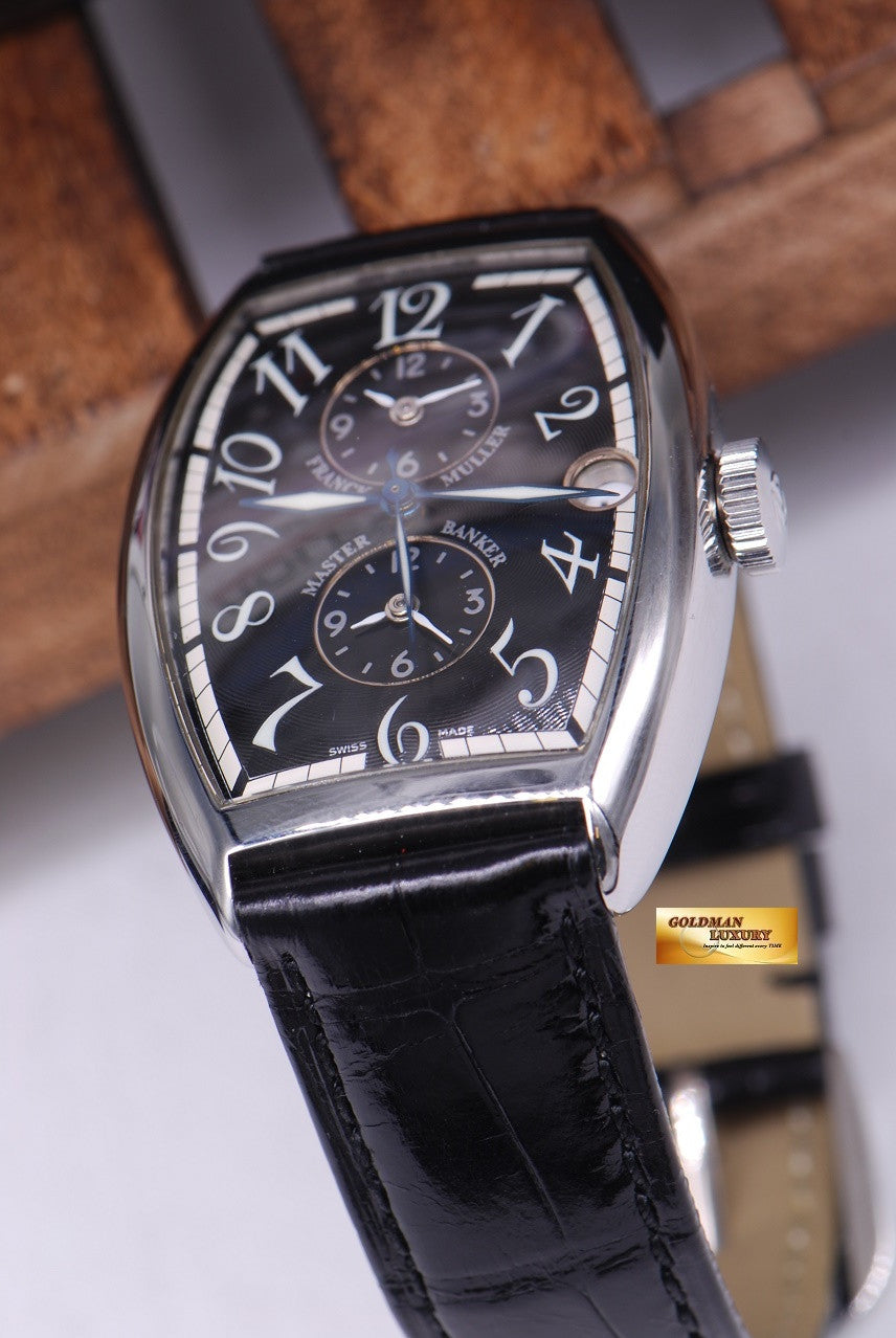 [SOLD] FRANCK MULLER MASTER BANKER 3 GMT CURVEX AUTOMATIC BLACK