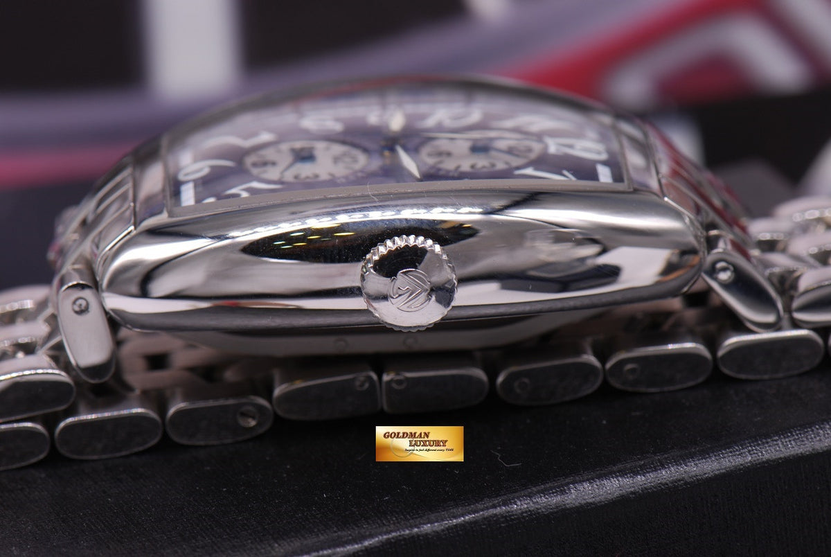 [SOLD] FRANCK MULLER MASTER BANKER 3 GMT CURVEX AUTOMATIC BLUE (MINT)