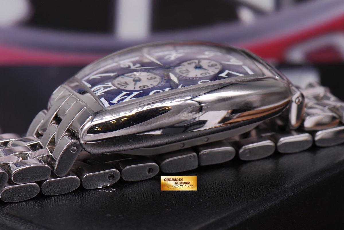 [SOLD] FRANCK MULLER MASTER BANKER 3 GMT CURVEX AUTOMATIC BLUE (MINT)