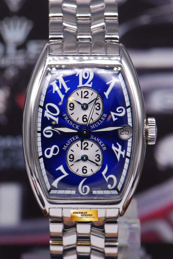 [SOLD] FRANCK MULLER MASTER BANKER 3 GMT CURVEX AUTOMATIC BLUE (MINT)