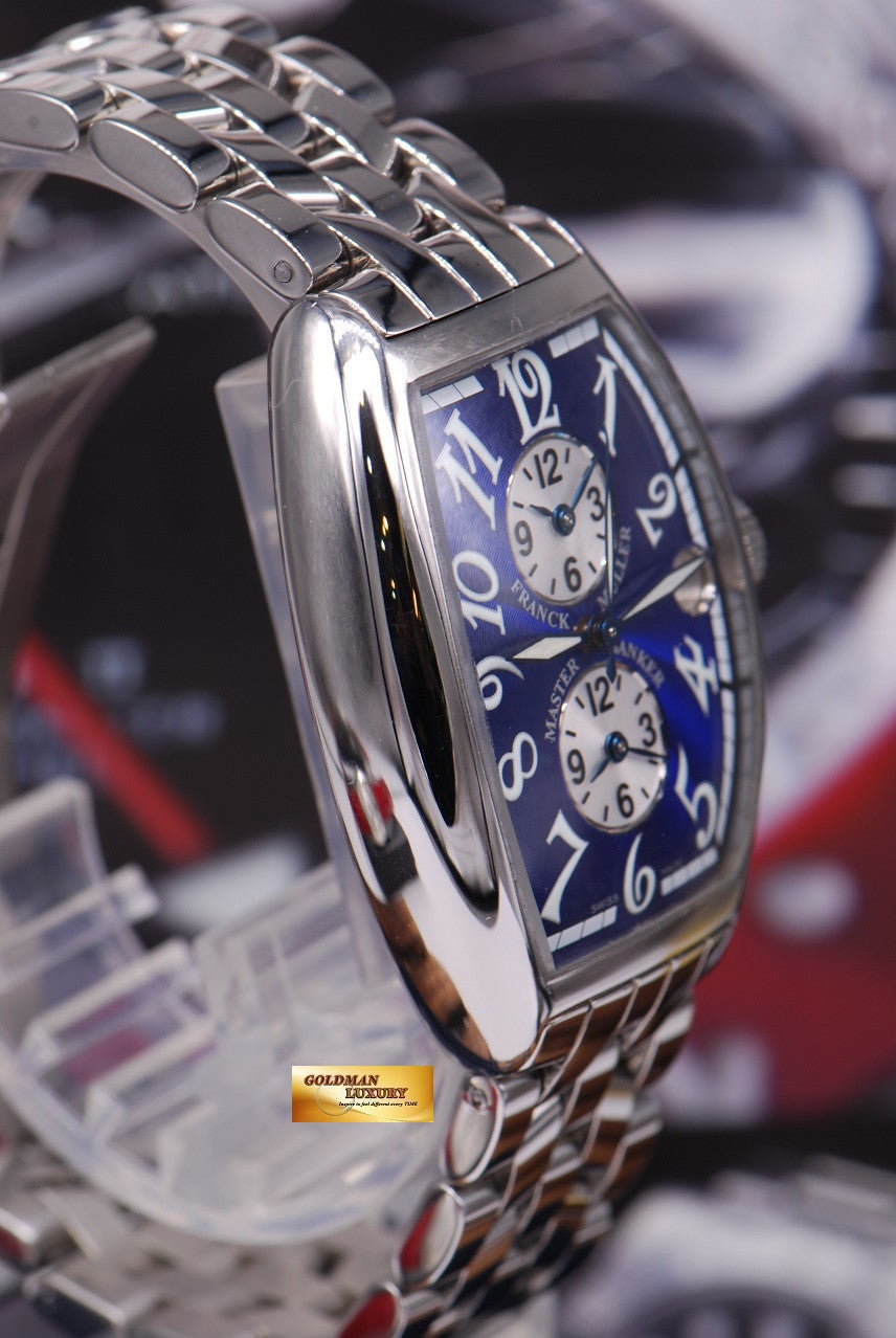 [SOLD] FRANCK MULLER MASTER BANKER 3 GMT CURVEX AUTOMATIC BLUE (MINT)